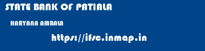 STATE BANK OF PATIALA  HARYANA AMBALA    ifsc code